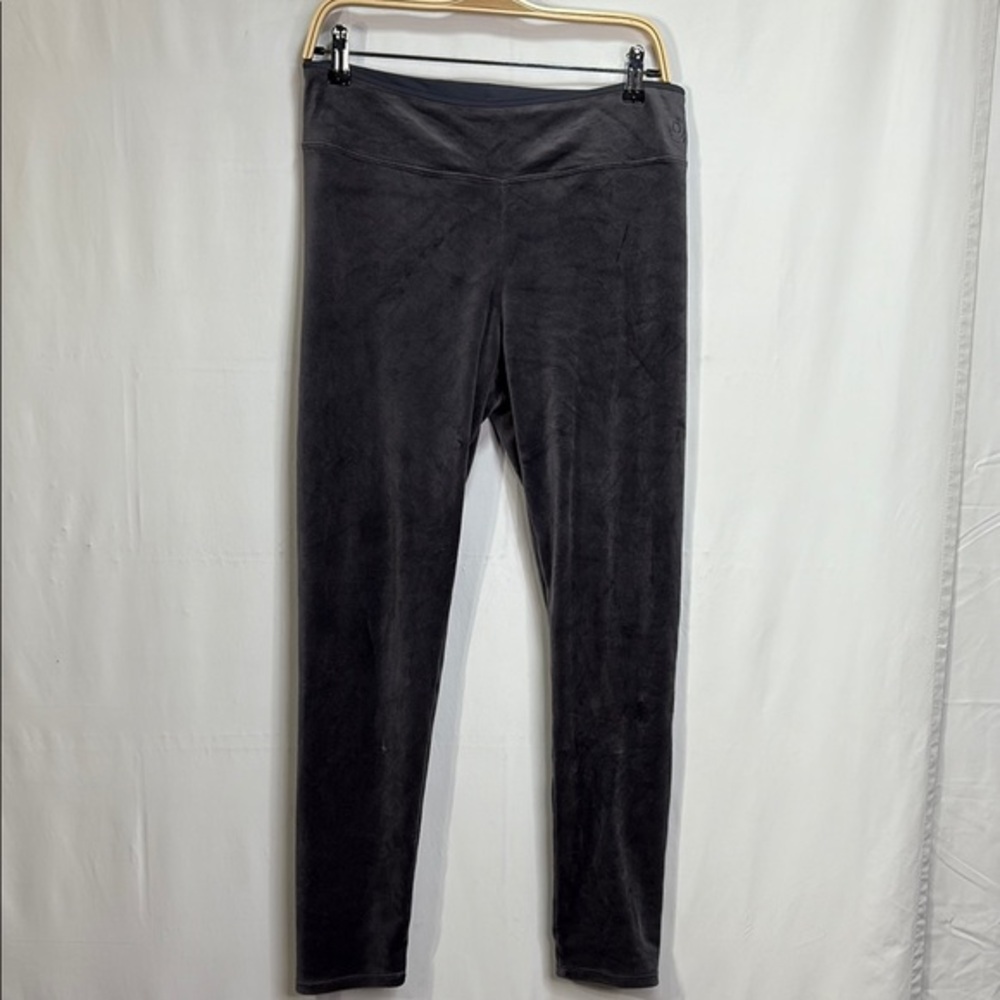 🥽 Cuddl Duds Charcoal Gray velour Leggings: